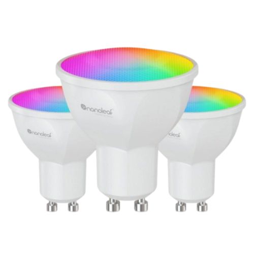 Nanoleaf Matter Wi-Fi GU10 Smart Bulbs (3-Pack), 16+ Million Colours, Colour-Changing Scenes, Tunable Whites, Customised Schedules Nanoleaf Matter Wi-Fi GU10 Smart Bulbs (3-Pack), 16+ Million Colours, Colour-Changing Scenes, Tunable Whites, Customised Schedules